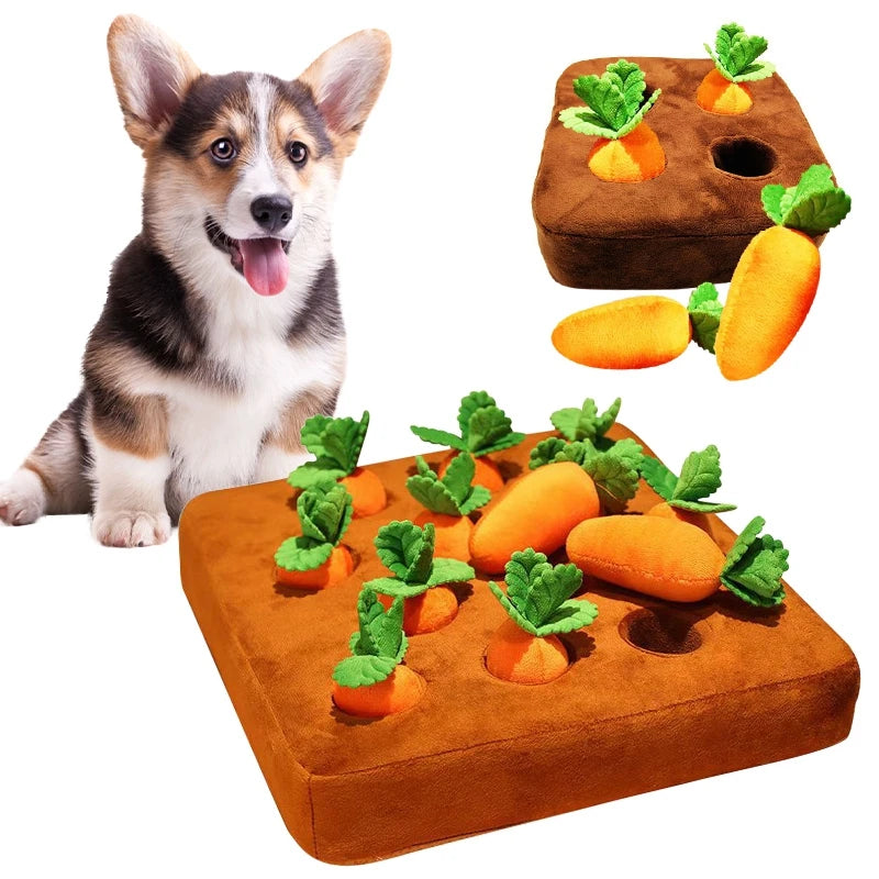 Carrot Farm Dog Durable Chew Sniff Toy